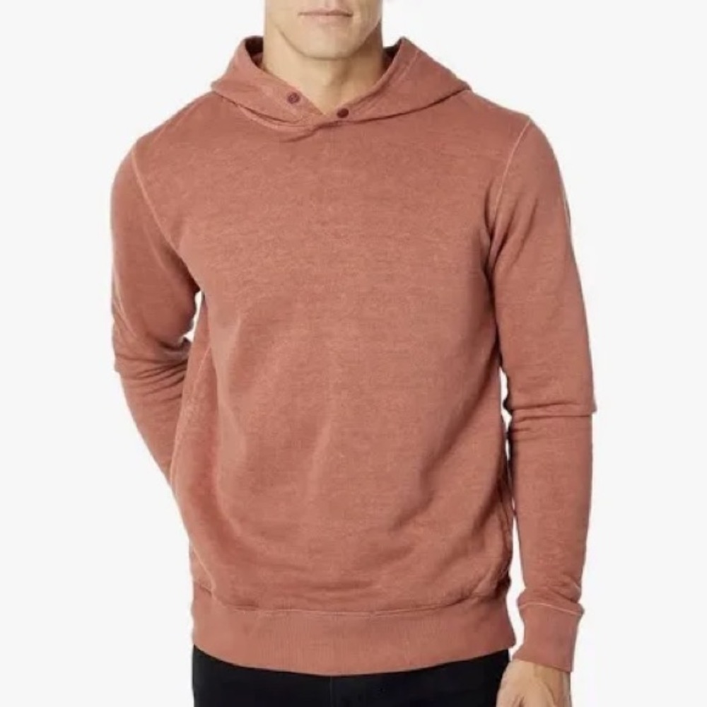 Outerknown Pullover Hemp Cotton Blend Rust Terrac… - image 1